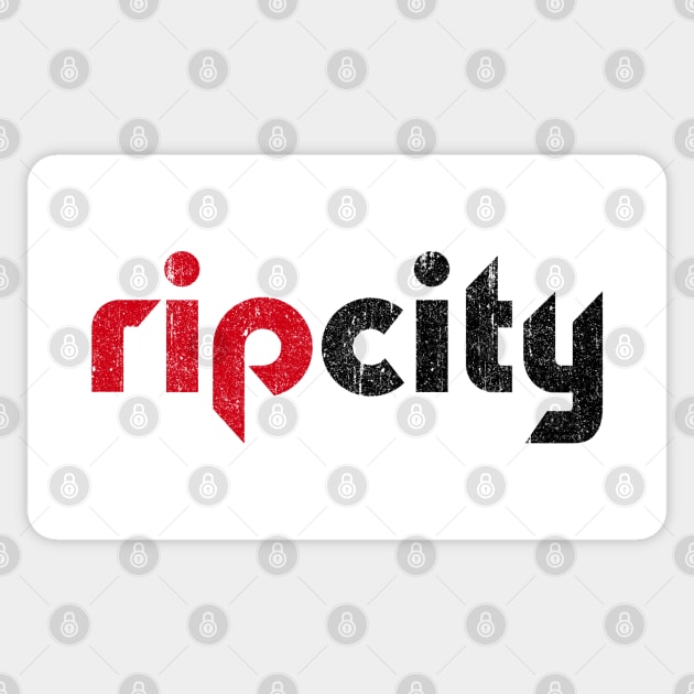 Rip City Sticker by huckblade